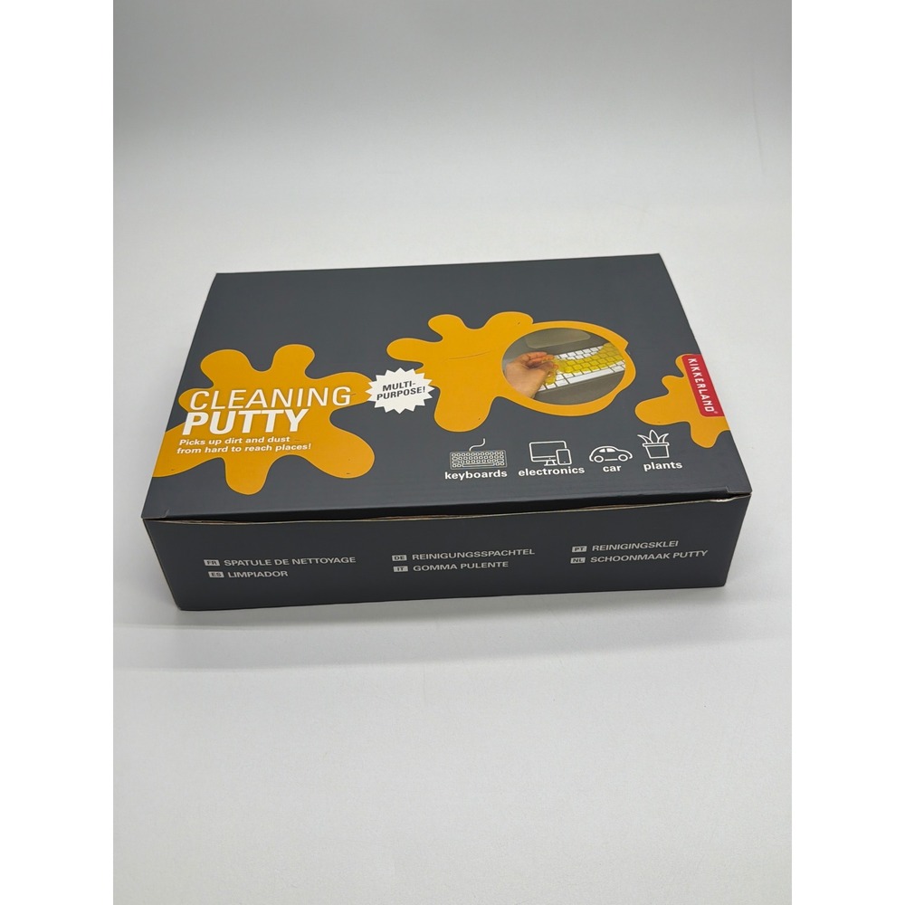 1 Kikkerland Multi-Purpose Cleaning Putty Yellow Reusable Gel for Keyboards